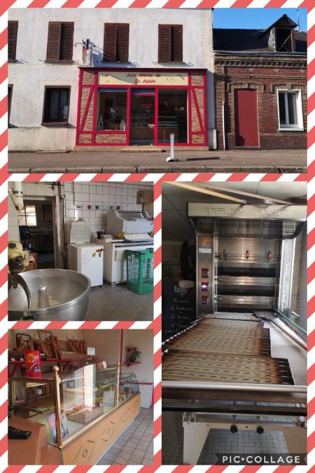 Aux délices de St Aubin (Boulangerie) , 100m² - A VENDRE - 391, rue claude groulard,  ST AUBIN LE CAUF (76510)