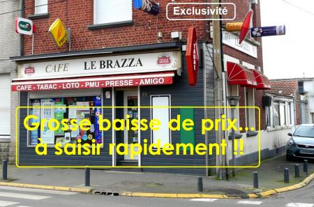 Le Brazza (Superbe cafe tabac fdj presse pmu + avantages fiscaux (zafr)) , 176m² - A VENDRE - 99 rue pierre simon,  MERICOURT (62680)